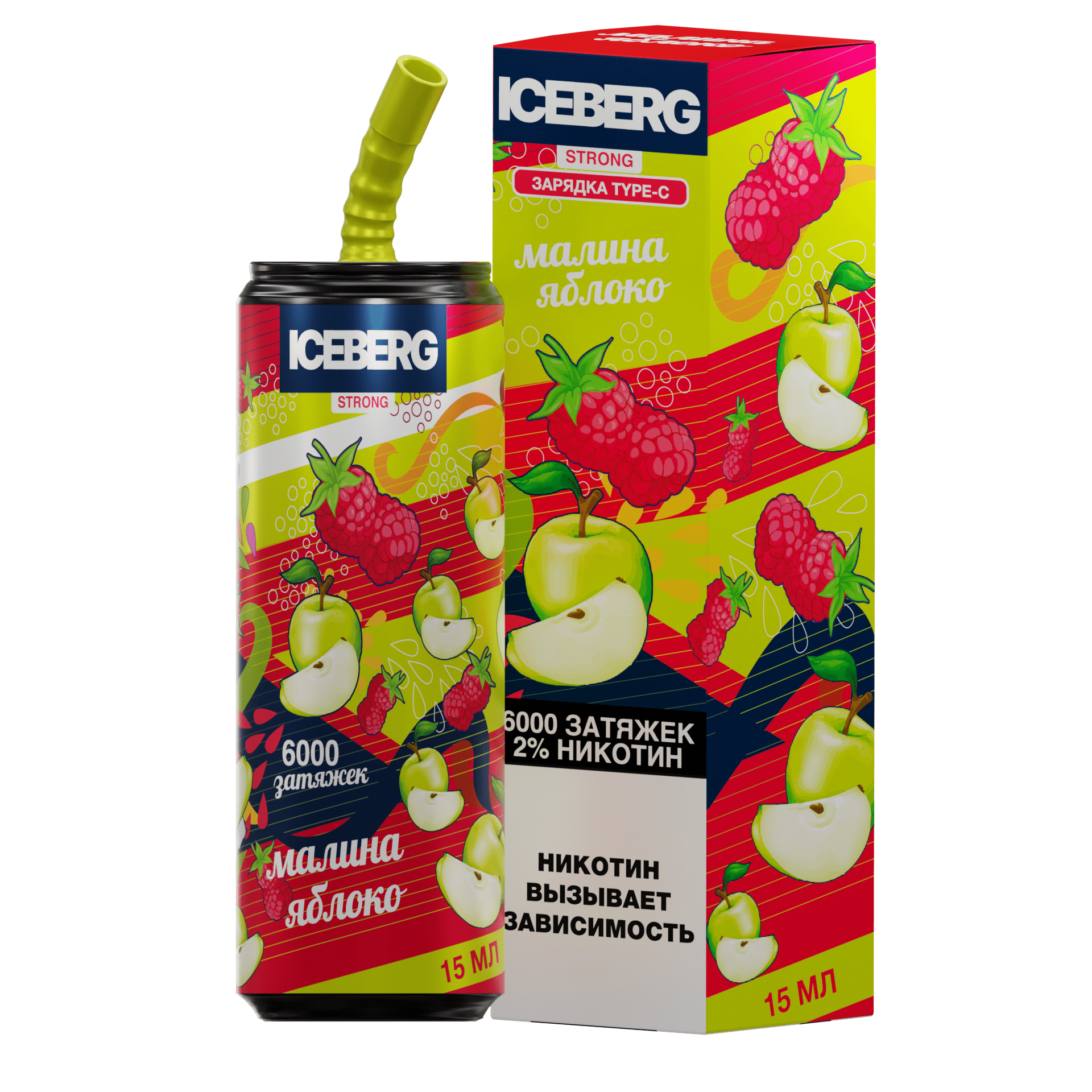 ICEBERG XXL 6000 Малина яблоко 2%