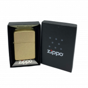 ZIPPO/28496 Armor™с покр. Tumbled Brass, лат/сталь, золот., матов., 38x13x57 мм