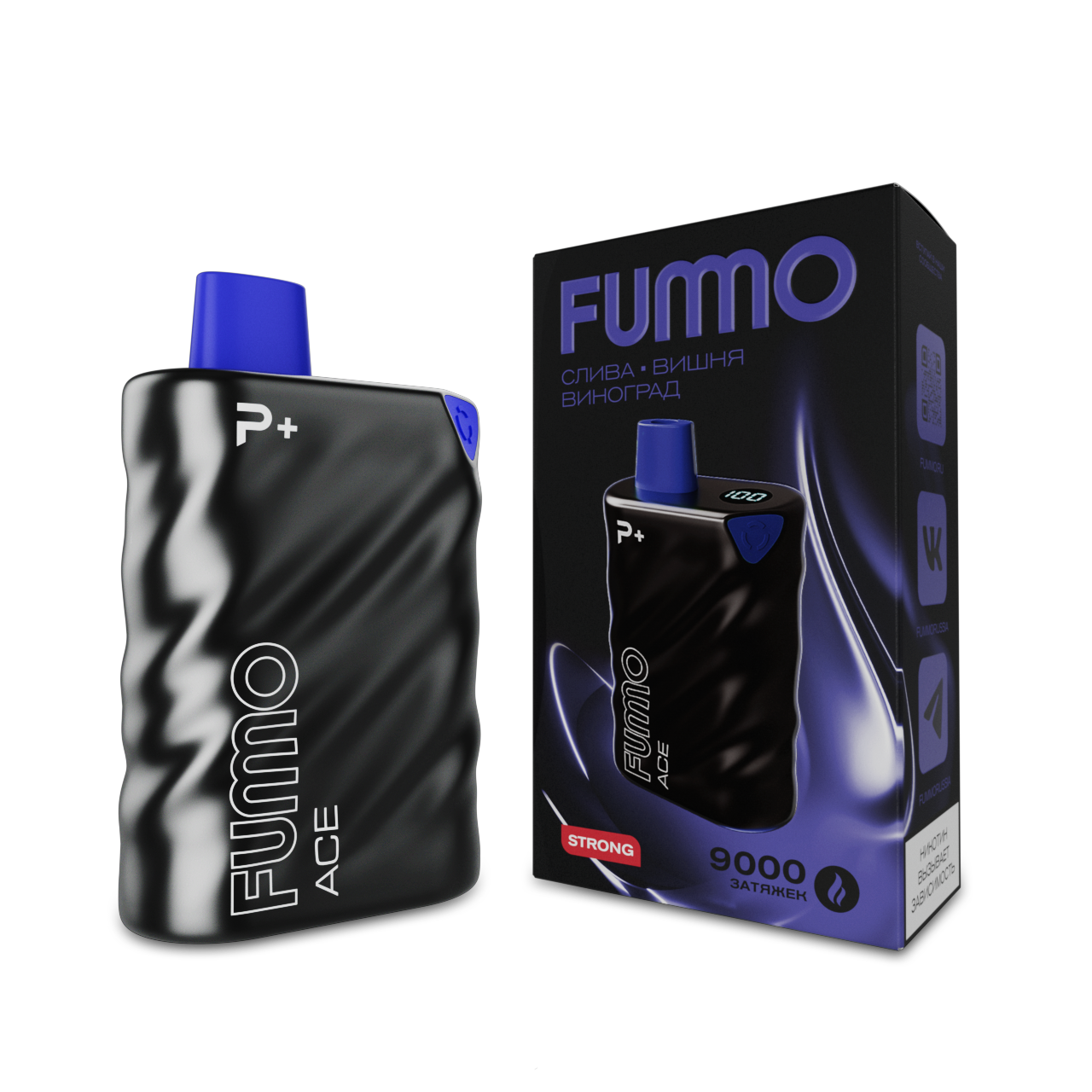 FUMMO ACE 9000 Слива вишня виноград 2%