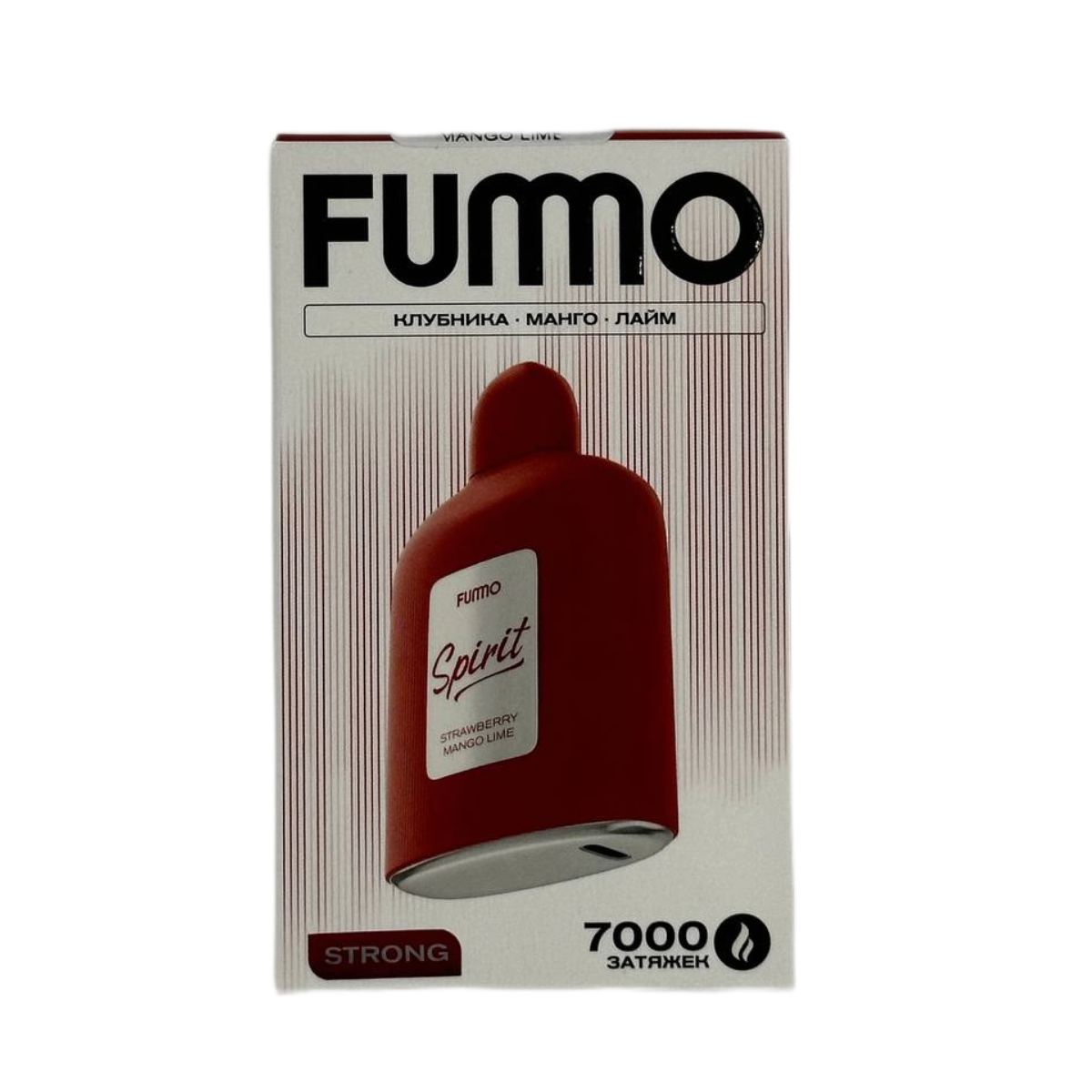 FUMMO SPIRIT 7000 Strong Клубника манго лайм 2%