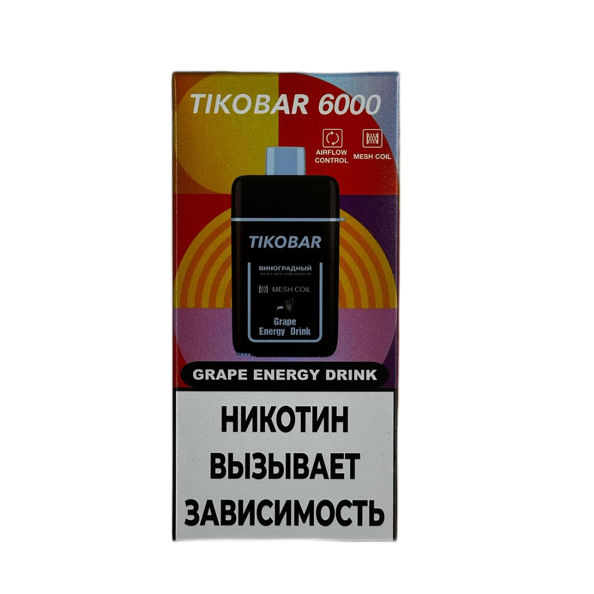 TIKOBAR 6000 Виноградный энергетический напиток 2%