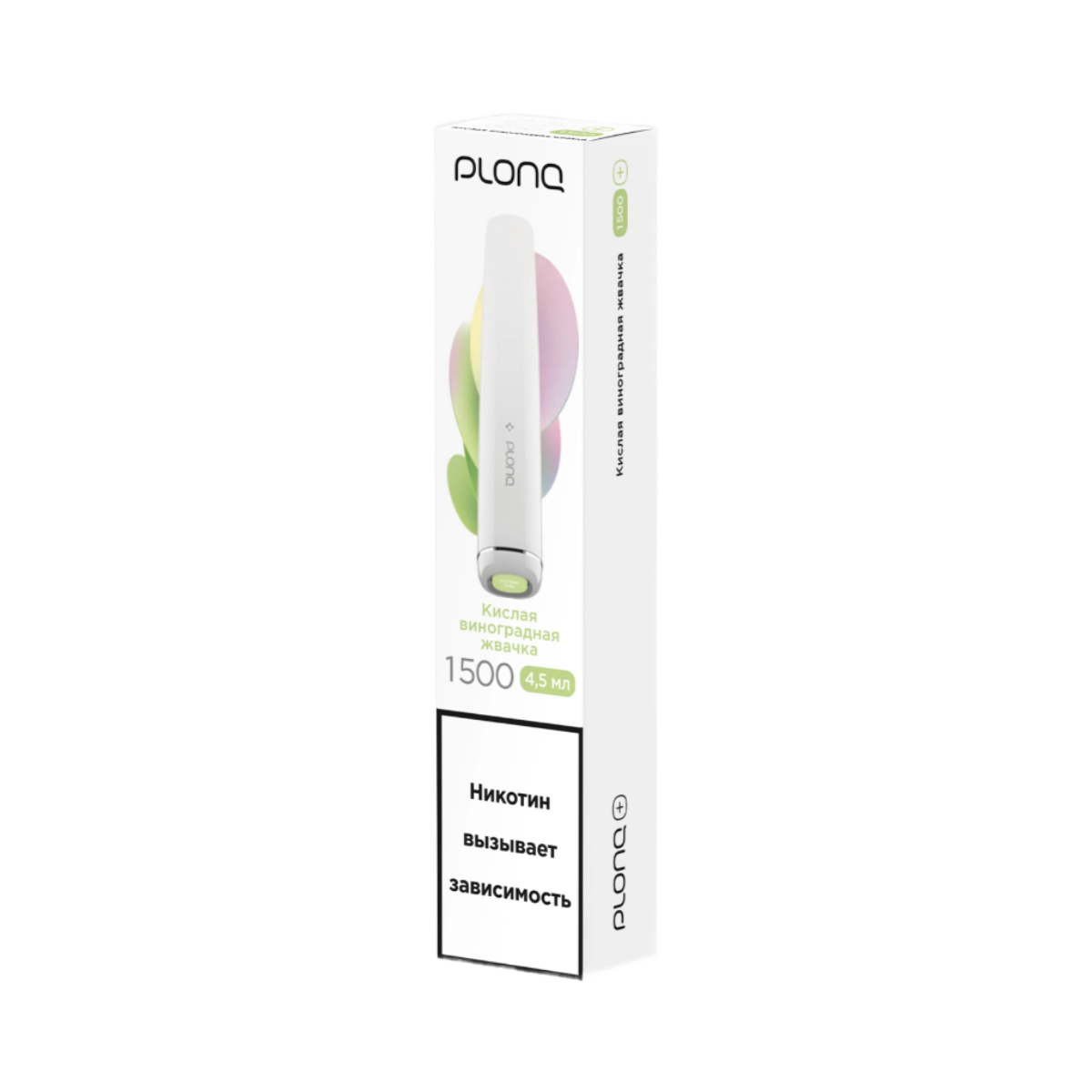PLONQ PLUS 1500 Кислая виноградная жвачка 2%
