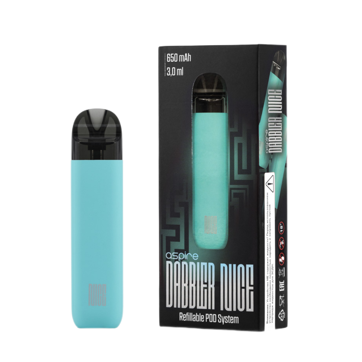 BRUSKO DABBLER NICE 650mAh Бирюзовый