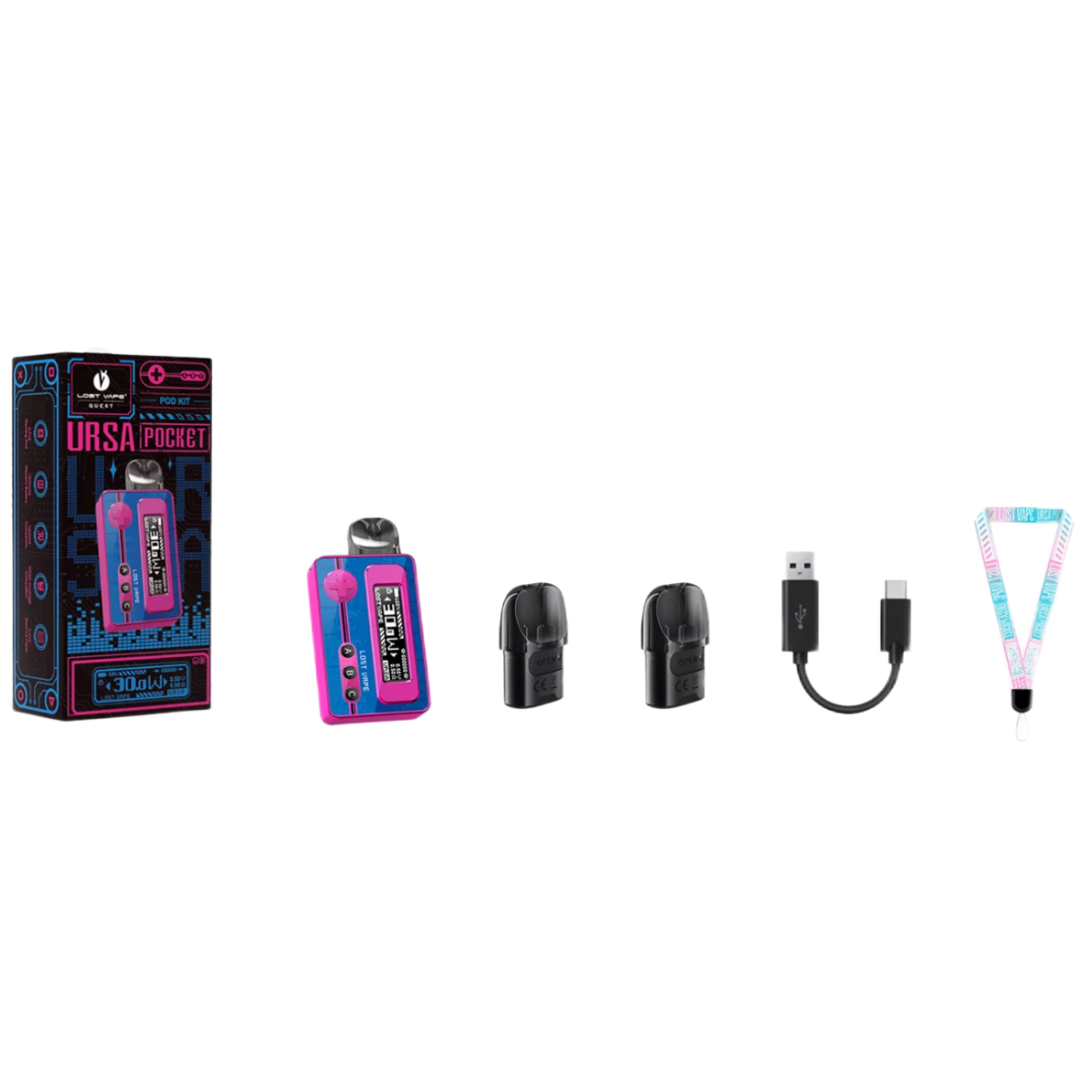Lost Vape Ursa Pocket 1200mAh Hellsing Grey / Серый