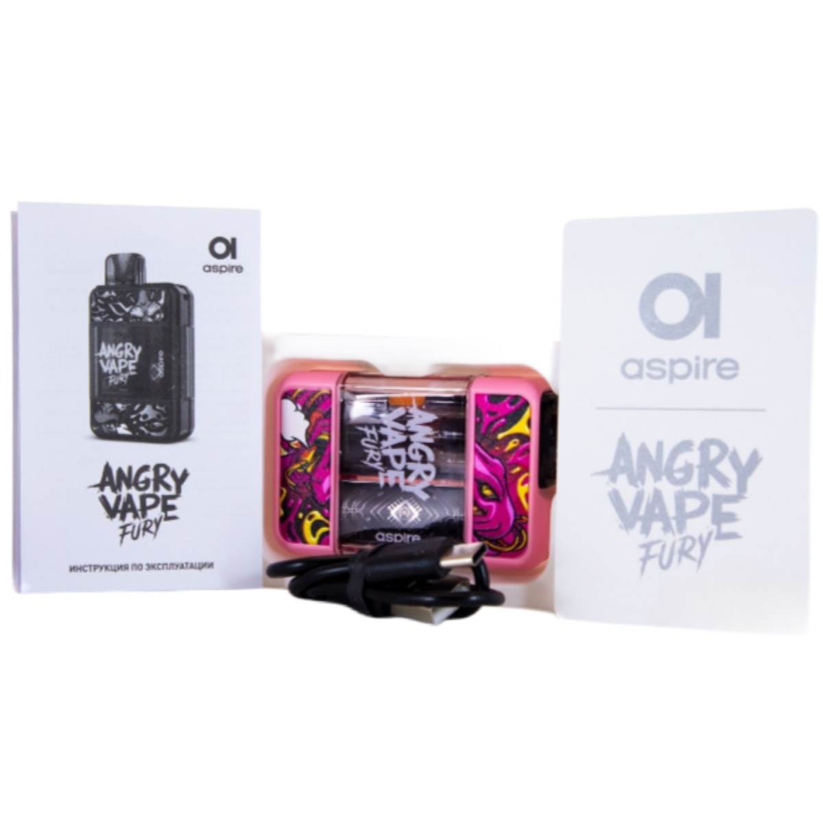 BRUSKO ANGRY VAPE FURY 650mAh Серый