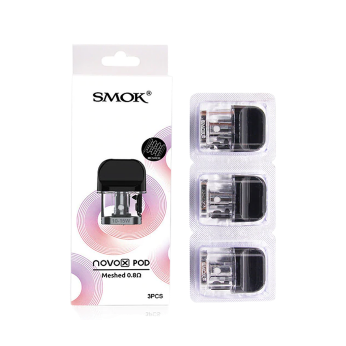 Smok novo X Meshed 0.8ohm Pod SMOK-063-POD (в уп. 3 шт.)