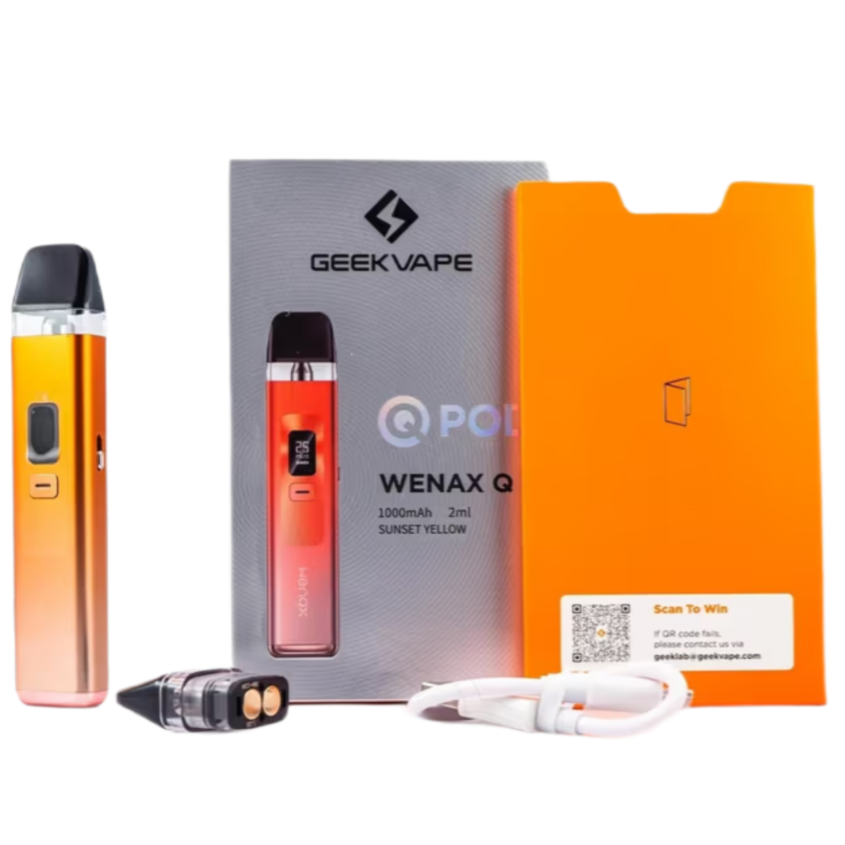 Geek Vape Wenax Q 1000mAh Pod Kit Sunset Yellow