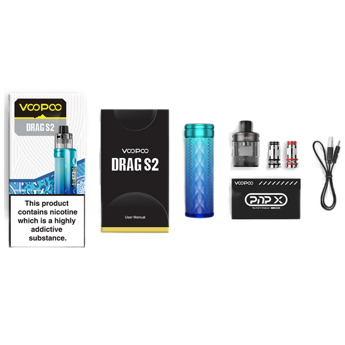 Voopoo DRAG S2 Pod-Mod 2500mAh Kit Sky Blue VP-155F