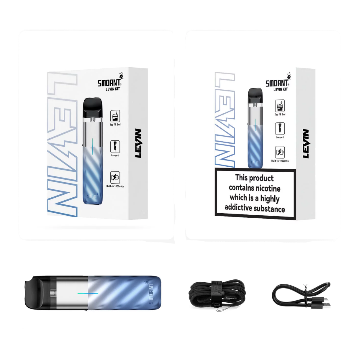 SMOANT Levin 1000mAh Pod Kit Space grey KL-070-SG