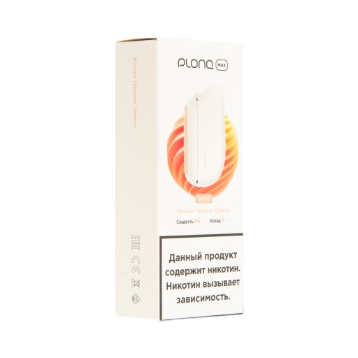 PLONQ MAX 6000 Вишня персик лимон 2%