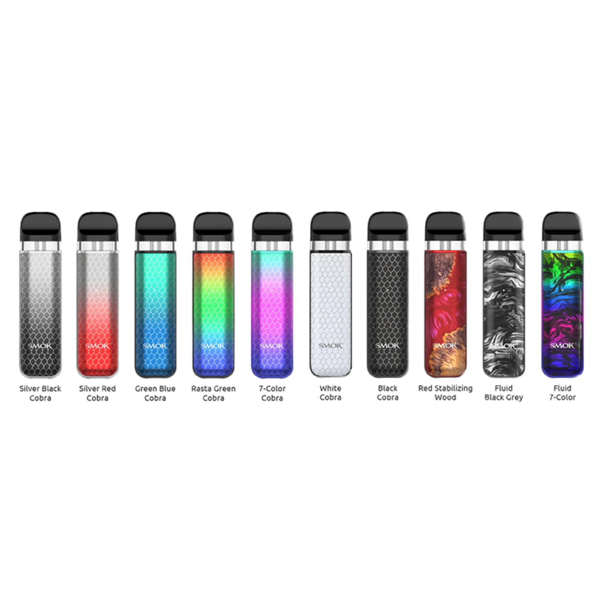 SMOK Novo 2X 800mAh Pod Kit Fluid 7-Color SMOK-140J