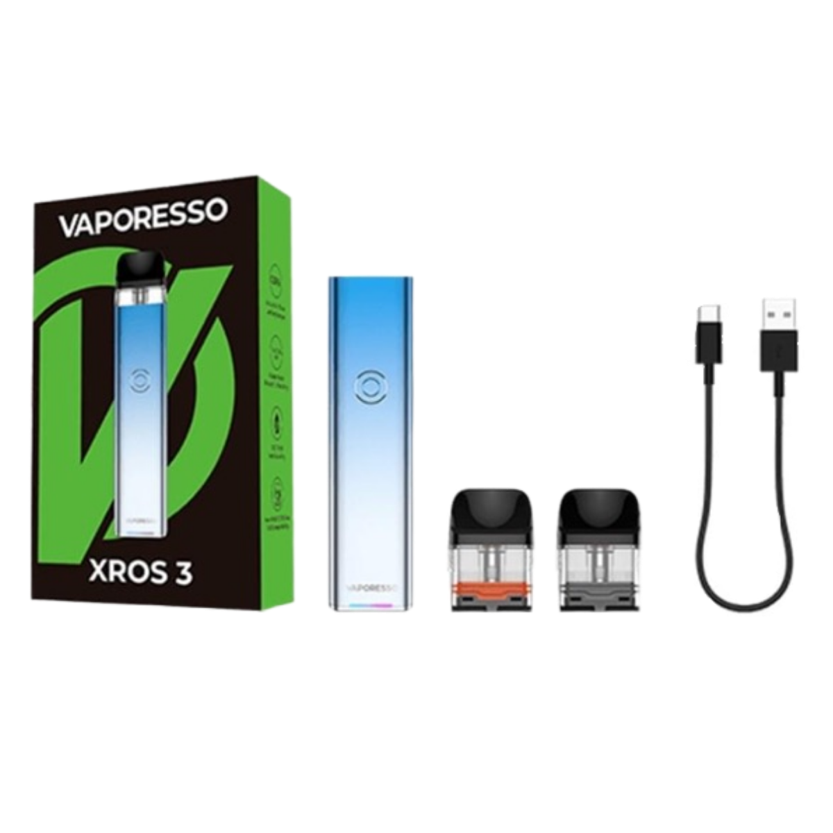 Vaporesso XROS 3 1000mAh Pod Kit Fresh Green