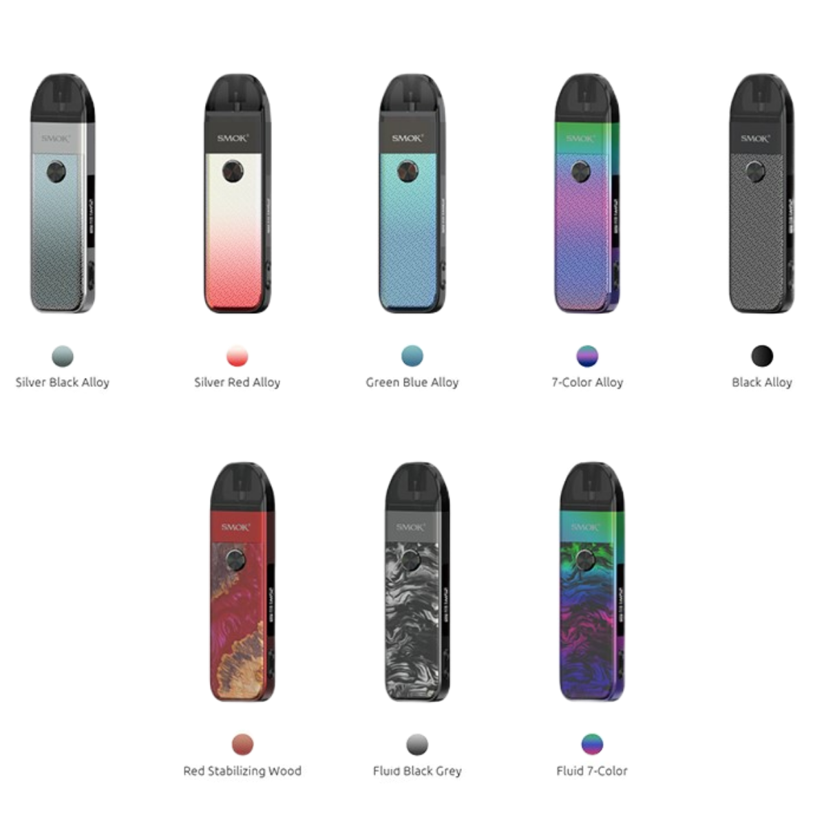 SMOK POZZ PRO 1100mAh Pod Kit Black Grey SMOK-120G