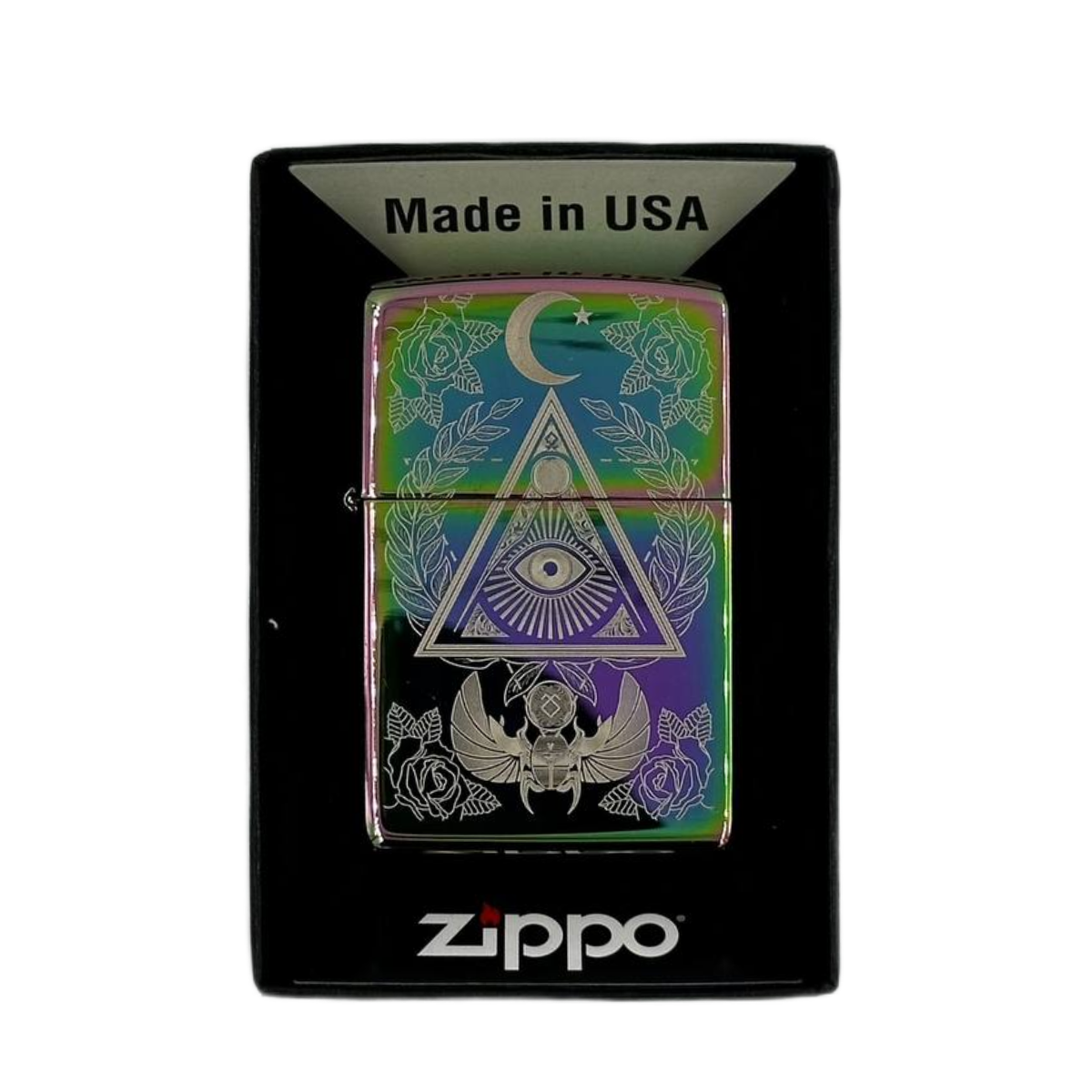 ZIPPO/49061 Classic покр.Multi Color, лат/сталь, разноцветная глянц.