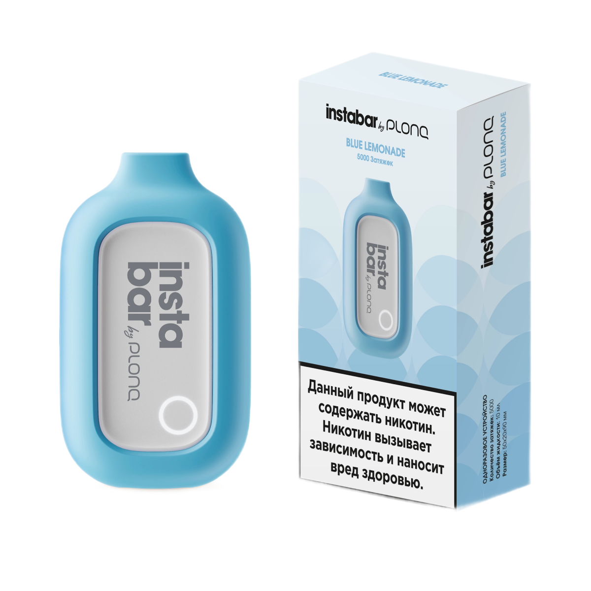 INSTABAR by PLONQ 5000 Голубой лимонад 2%