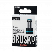 BRUSKO MINICAN 3, AF Mesh Coil, 0,8 Oм (упак 2 шт)