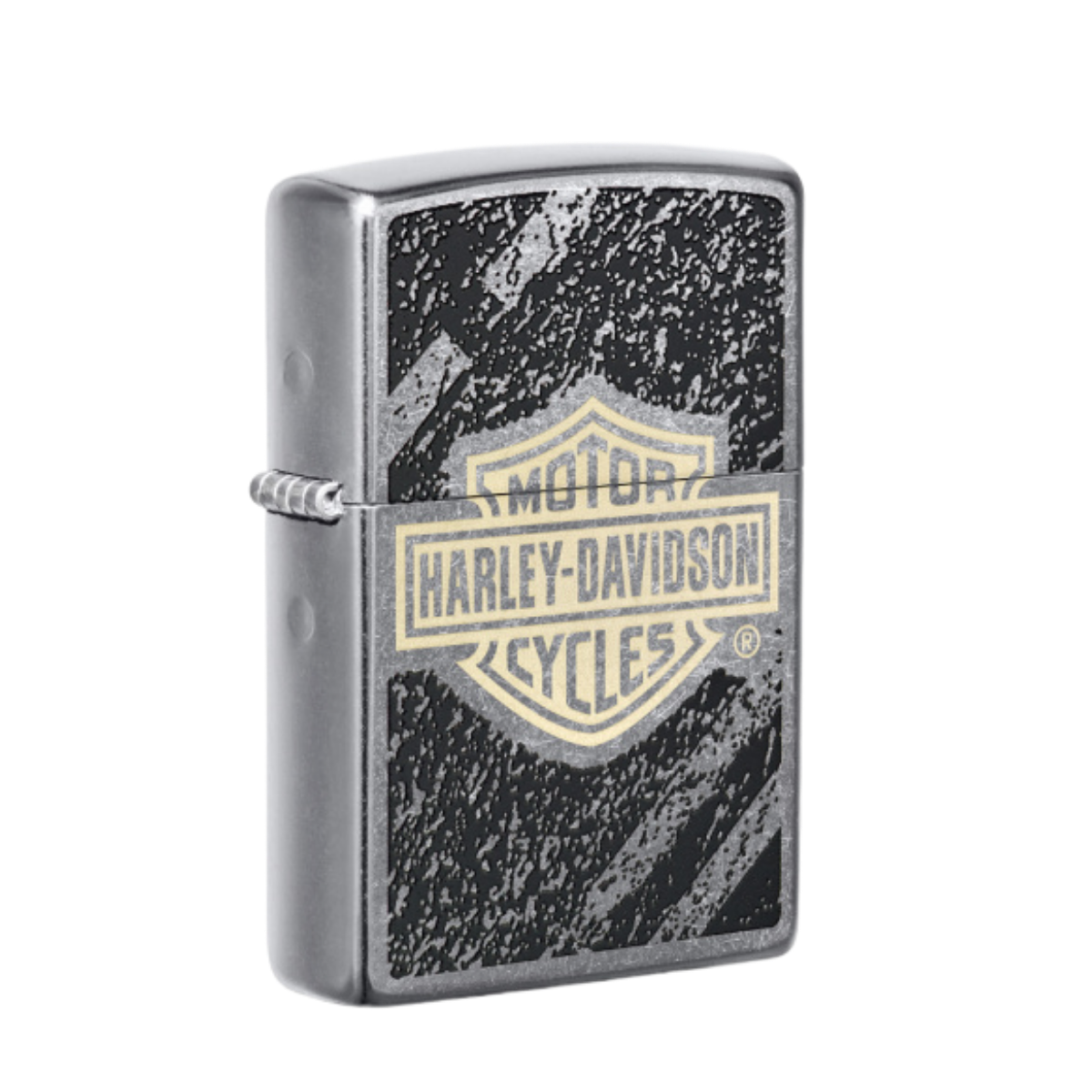 ZIPPO/49656 Harley-Davidson c покр.Street Chrome лат-сталь, серебр.,матов. 38x13x57