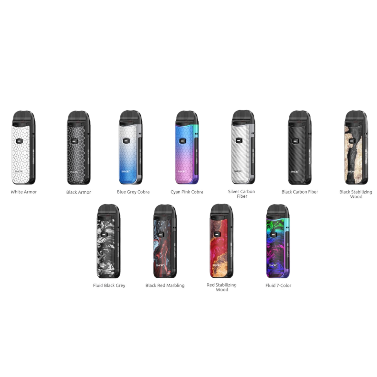NORD 50W Pod Kit 1800mAh Red Stabilizing Wood SMOK-098J