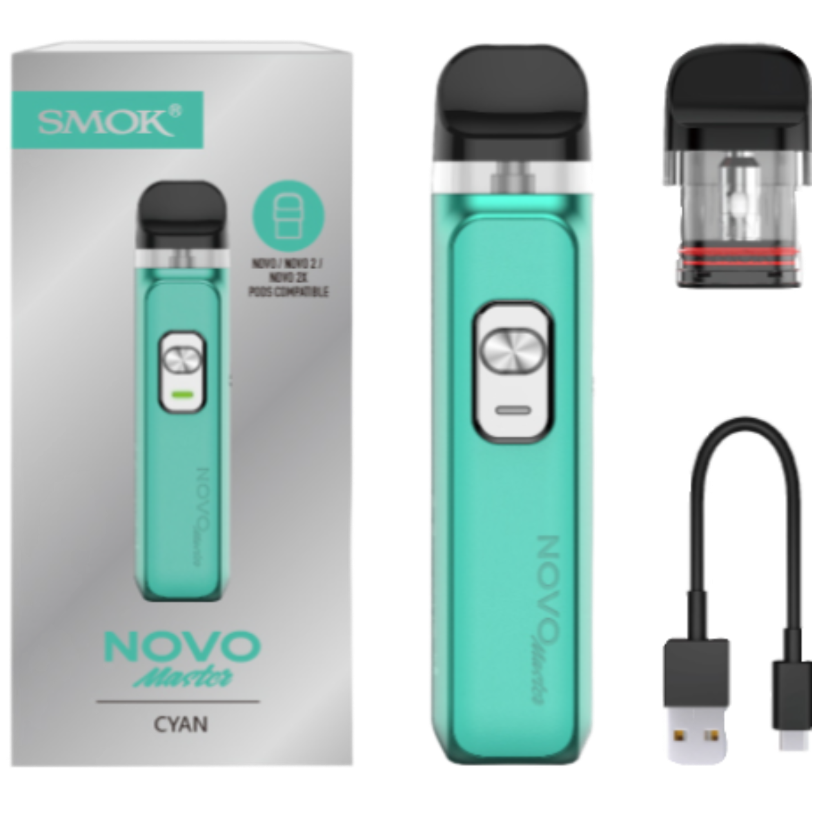 SMOK Novo MASTER 1000mAh Pod Kit Black Gun Metal SMOK-160C