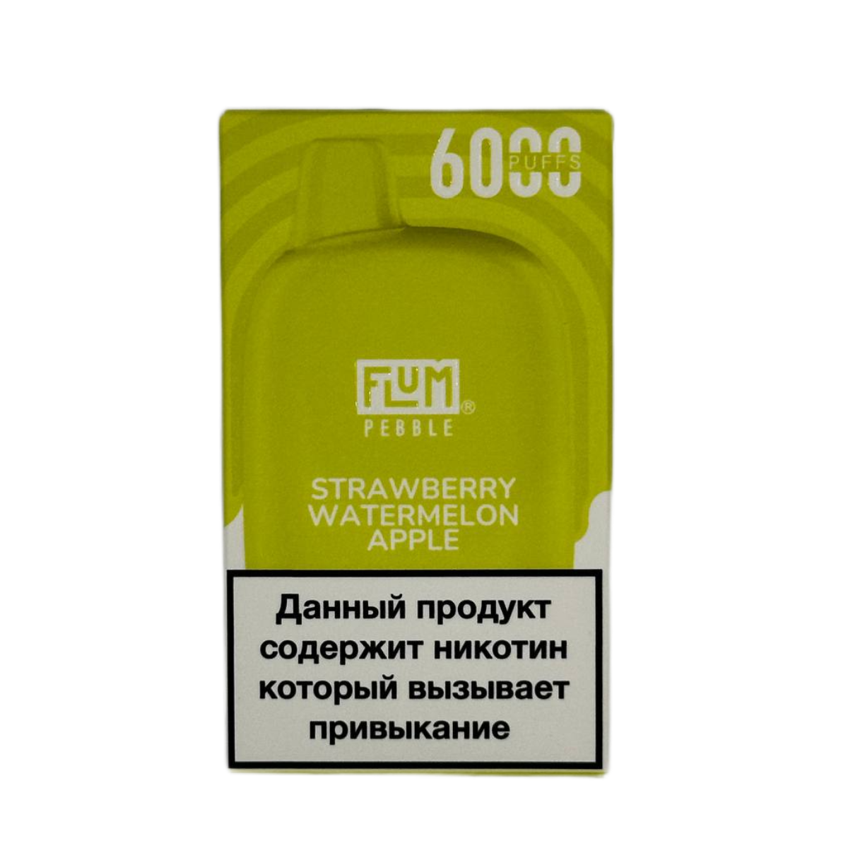 FLUM Pebble 6000 Клубника арбуз яблоко 2%