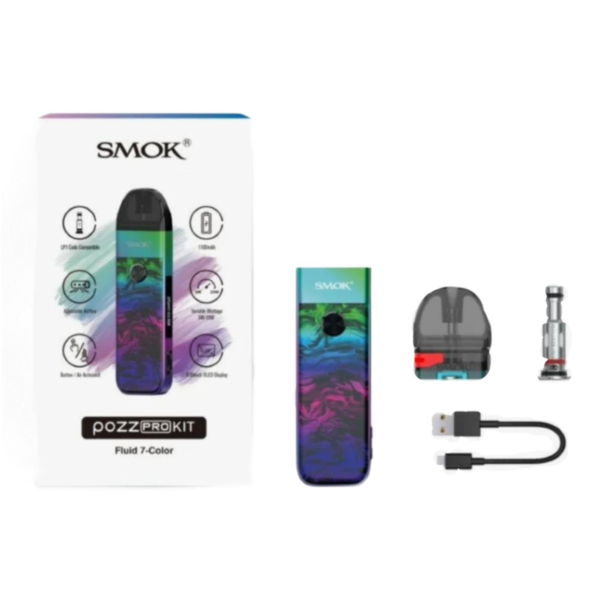 SMOK POZZ PRO 1100mAh Pod Kit Black Grey SMOK-120G