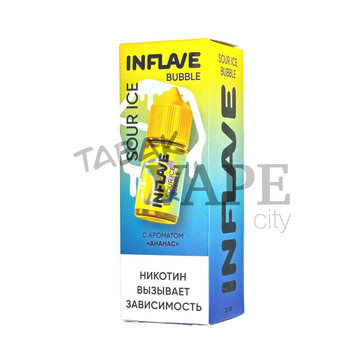 INFLAVE BUBBLE SOUR ICE Ананас холод с кислинкой 30мл.2%