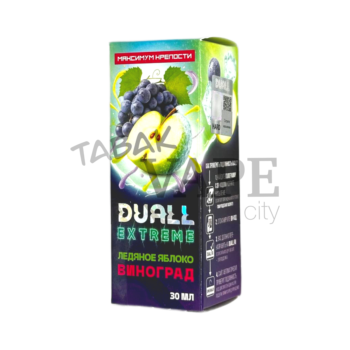 DUALL EXTREME EXTRA HARD Ледяное яблоко виноград 30мл.20мг.