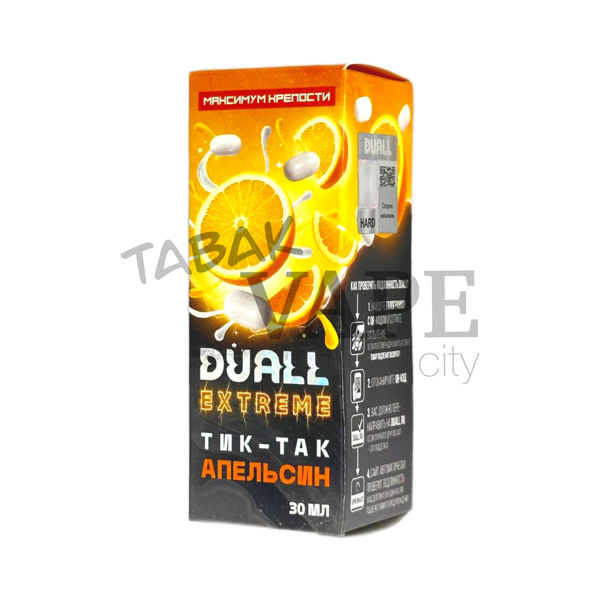 DUALL EXTREME HARD Тик так апельсин 30мл.20мг.