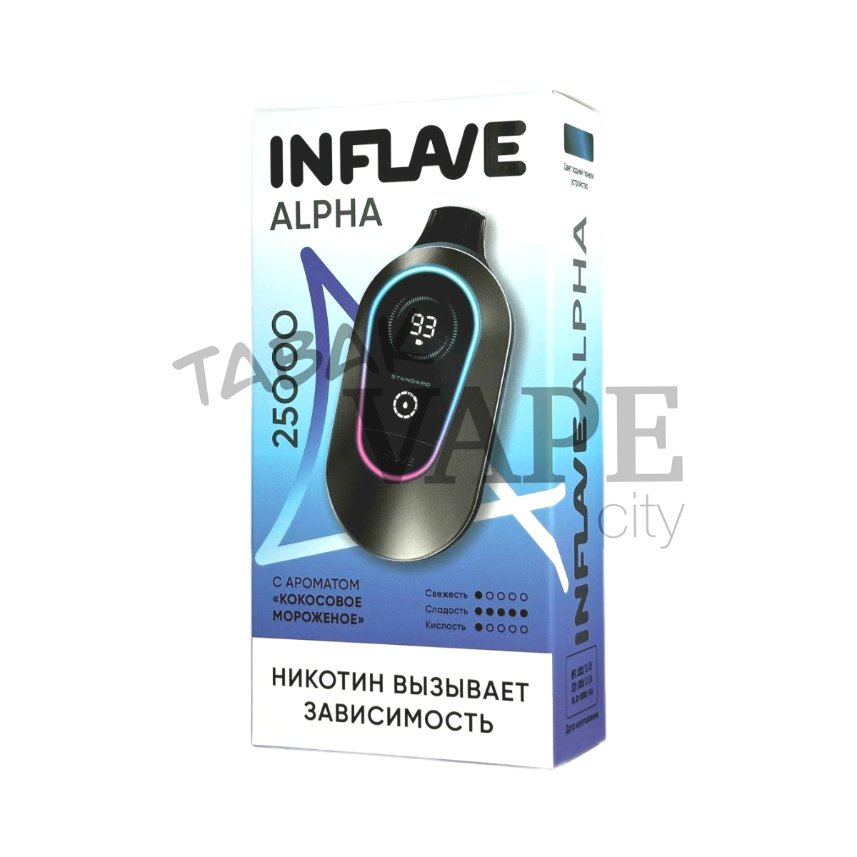 INFLAVE ALPHA 25000 Кокосовое мороженое 2%