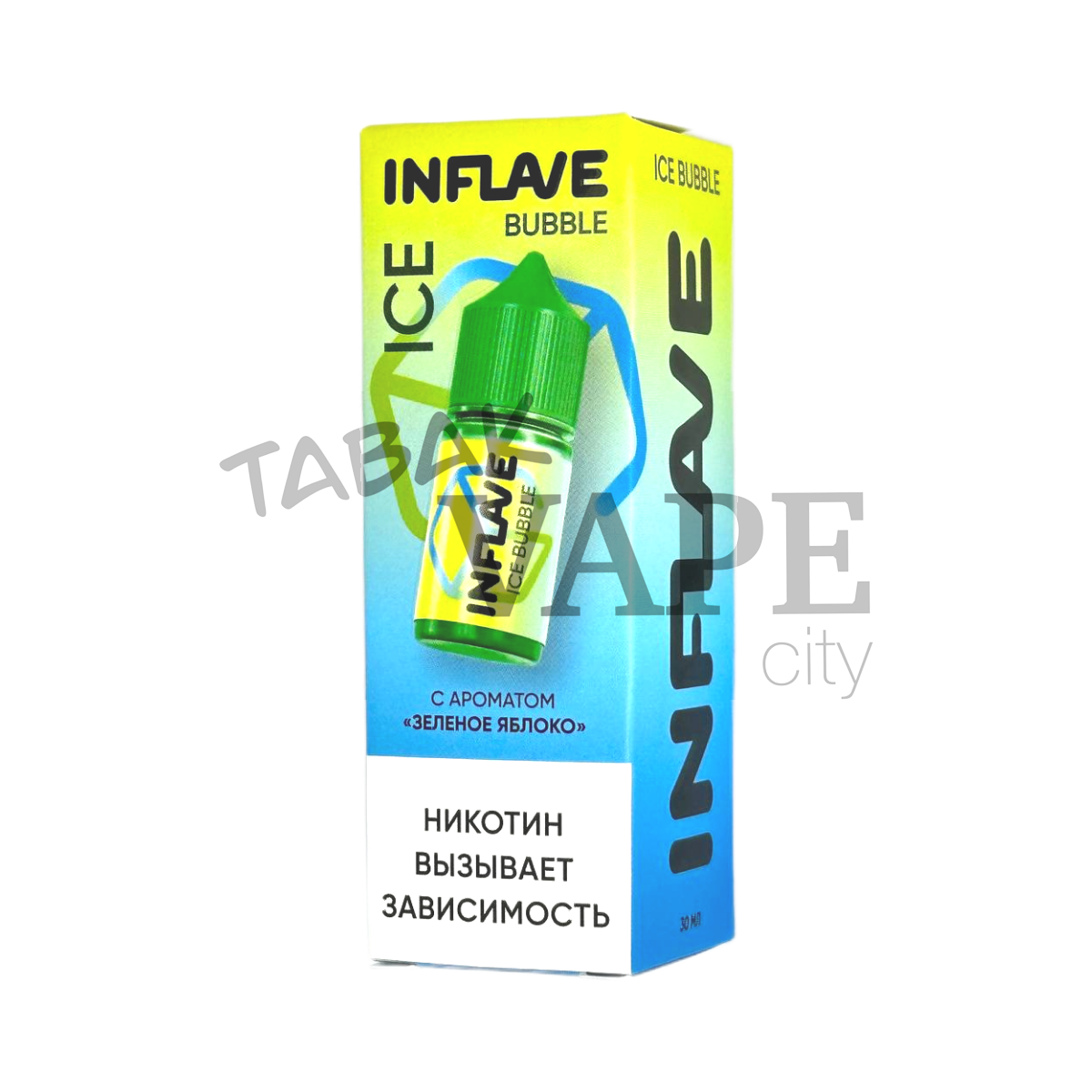 INFLAVE BUBBLE ICE Зеленое яблоко 30мл.2%