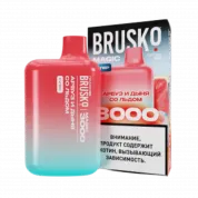 BRUSKO MAGIC 3000 Арбуз и дыня со льдом 2%