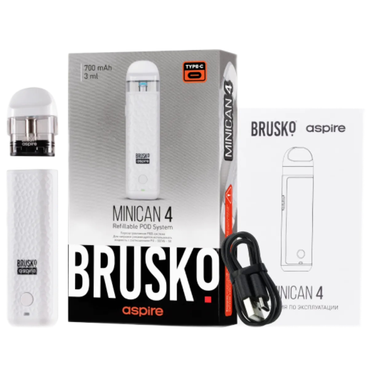 BRUSKO MINICAN 4 700mAh Красный