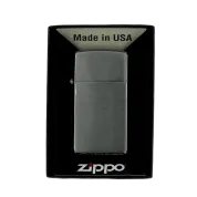 ZIPPO/1600 Slim покр.Brushed Chrome лат-сталь,сереб,мат.