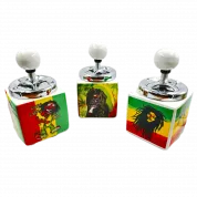 Пепельница TVC керамическая Bob Marley /крутящий элемент D9см.