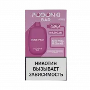 POD ONKI BAR 7000 Малиновый милкшейк с розой 2%