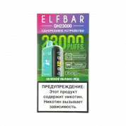 ELFBAR 23000 GH PLANET Зеленое яблоко лёд 2%