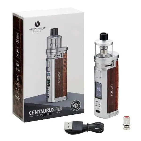 Lost Vape Centaurus Q80 Pod Kit LSVP-75-C SS/Walnut Wood