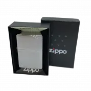 ZIPPO/230 Vintage series 1937, покр.Brushed Chrome, лат-сталь, серебр. матов.